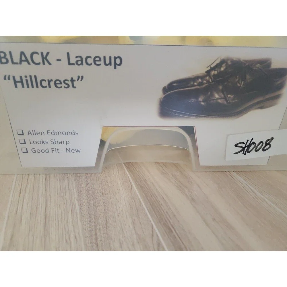 Allen Edmonds Hillcrest Derby Black Dress Shoe Mens 13D  Bicycle NO LACES